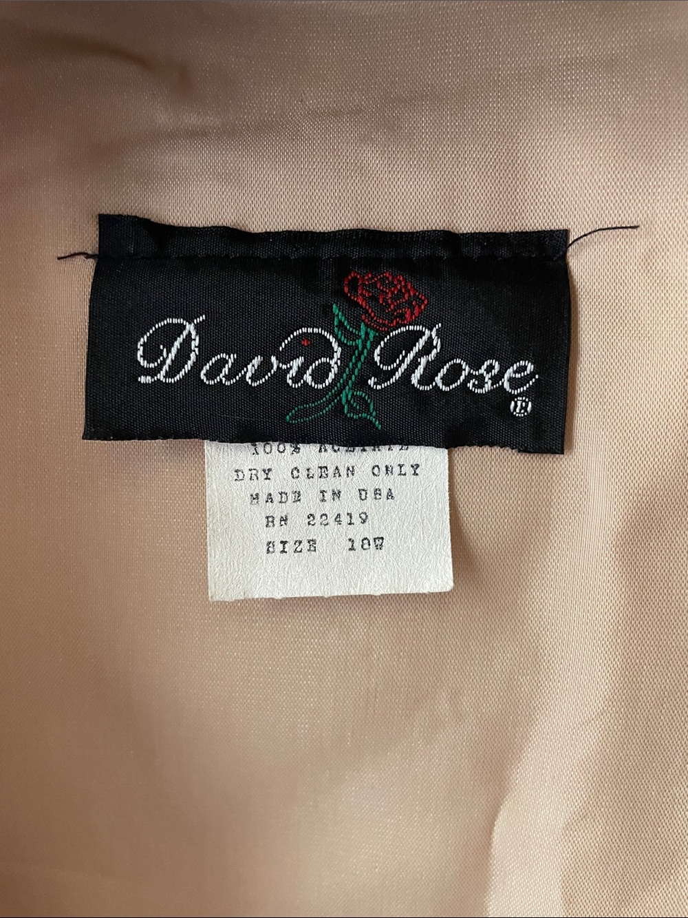 VTG DAVID ROSE LACE MOTB DRESS - Picture 5 of 17